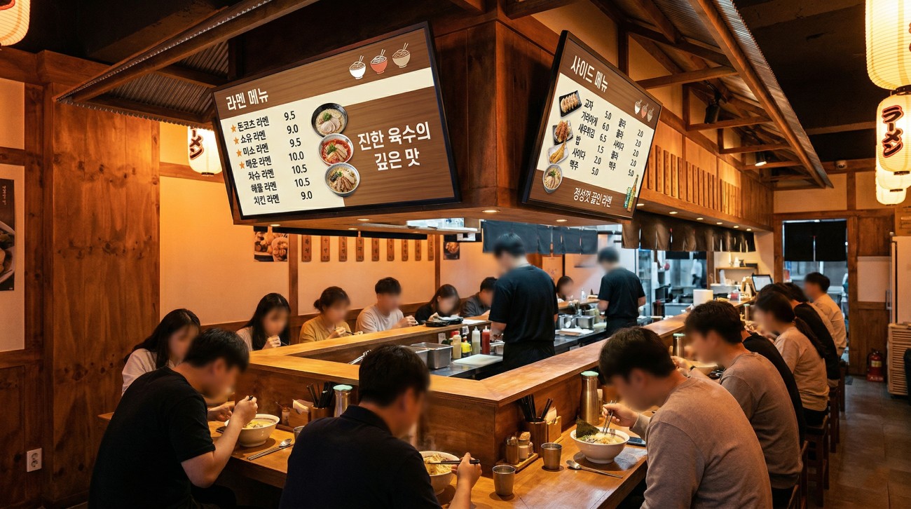 디지털메뉴판 가격, 모니터 대수별 설치비용 현실 정리