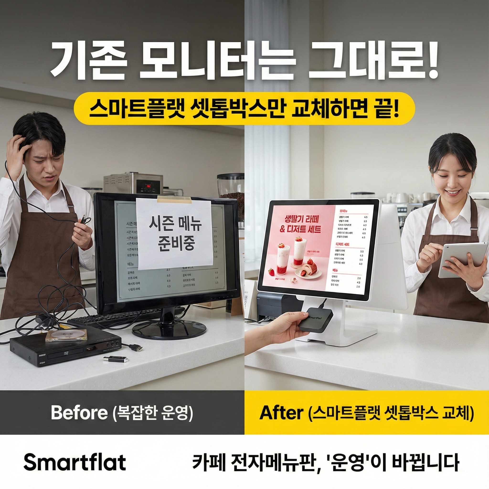 DID 모니터, 이제 온라인으로 바로 - 스마트플랫 스마트스토어에서 55인치 키오스크까지