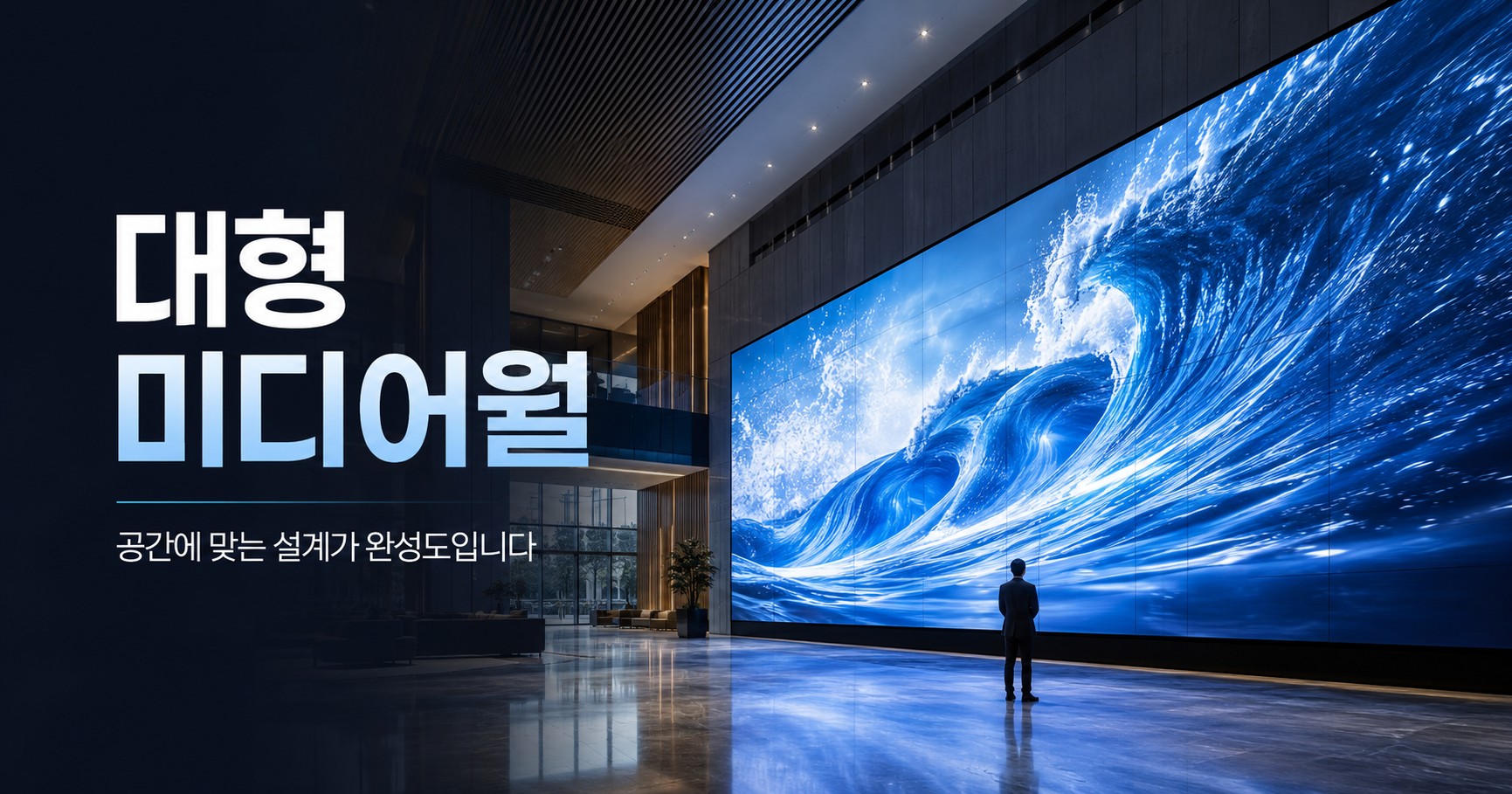 대형 미디어월, 크게만 만들면 될까요? 공간을 압도하는 LED 화면의 설계 기준