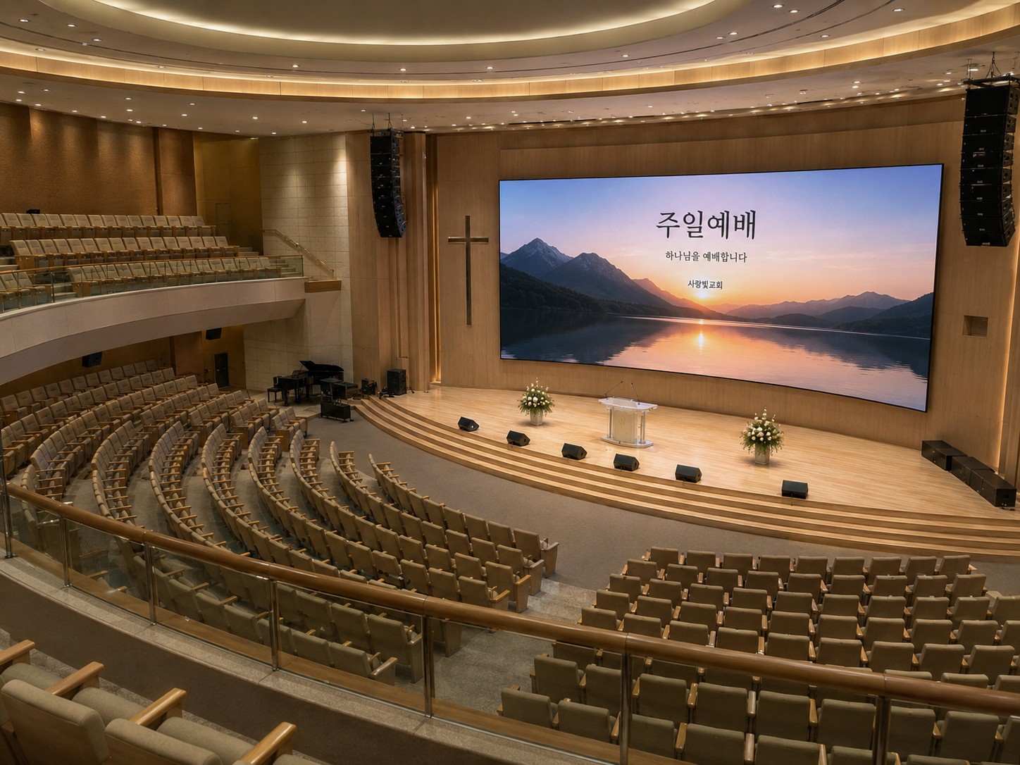 교회 전광판 설치, 예배 공간에 맞는 크기·피치 고르기